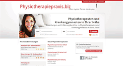 Desktop Screenshot of physiotherapiepraxis.biz