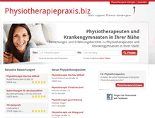 Tablet Screenshot of physiotherapiepraxis.biz